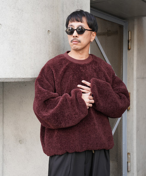 H163 / 着用サイズ:L マルーン 着用ボトムス:218717