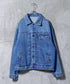 オーバーサイズデニムジャケット│メンズ Gジャン ビンテージ加工 ウォッシュ インディゴ ゆったり ビッグシルエット Tバック