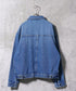 オーバーサイズデニムジャケット│メンズ Gジャン ビンテージ加工 ウォッシュ インディゴ ゆったり ビッグシルエット Tバック