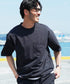 アクティブモバイルドローコードTシャツ │ メンズ Tシャツ ドローコード 5分袖 半袖 ストレッチ 伸縮性 軽量 吸水速乾 接触冷感 通気性 ゆったり ワイドシルエット 夏 夏服 カジュアル 旅行 アウトドア