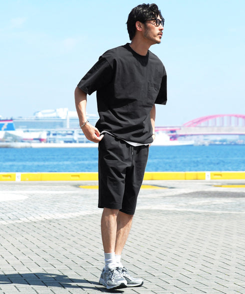 アクティブモバイルハーフパンツ │ メンズ ハーフパンツ ショートパンツ 伸縮性 ストレッチ 軽量 速乾 涼しい 通気性 ウエストゴム リラックス ルーズフィット 夏 夏服 カジュアル 旅行 アウトドア イージーパンツ