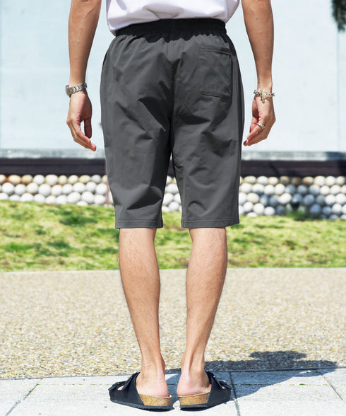 アクティブモバイルハーフパンツ │ メンズ ハーフパンツ ショートパンツ 伸縮性 ストレッチ 軽量 速乾 涼しい 通気性 ウエストゴム リラックス ルーズフィット 夏 夏服 カジュアル 旅行 アウトドア イージーパンツ