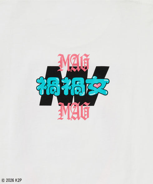 禍禍女Tシャツ ホワイト 詳細2 まがまがおんな まがまが女 magamaga onnna マガマガ女 禍禍しい女 禍々女 禍々しい ゆりあんレトリバー ゆりやんレトリィバァ 映画