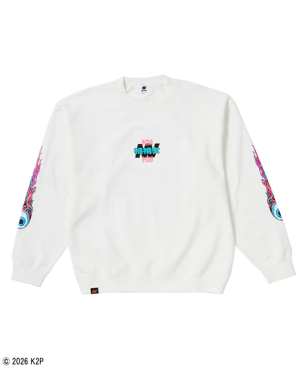 禍禍女トレーナー ホワイト 詳細前 まがまがおんな まがまが女 magamaga onnna マガマガ女 禍禍しい女 禍々女 禍々しい ゆりあんレトリバー ゆりやんレトリィバァ 映画