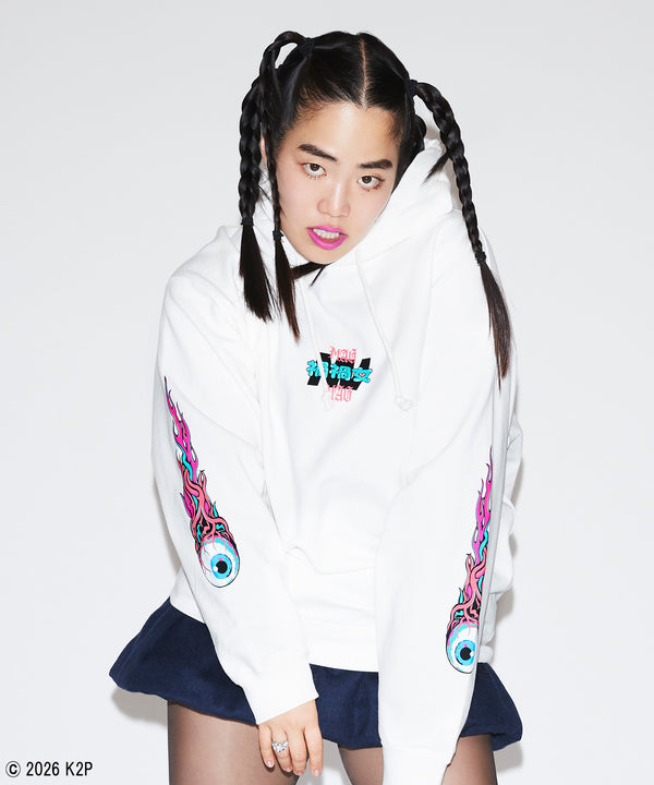 禍禍女パーカー ホワイト スタイリング まがまがおんな まがまが女 magamagaonnna マガマガ女 禍禍しい女 禍々女 禍々しい ゆりあんレトリバー ゆりやんレトリィバァ 映画 mmo コラボ ゆりあんれとりーばー ゆりやんれとりーばー ユリヤンレトリィバァ