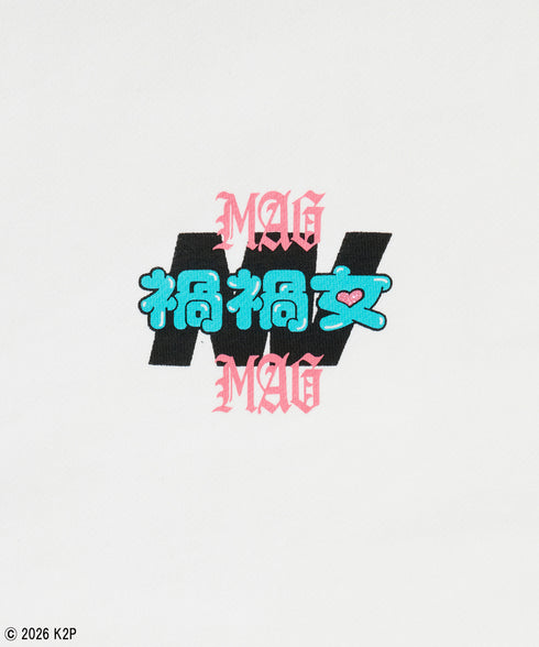 禍禍女パーカー ホワイト 詳細1 まがまがおんな まがまが女 magamaga onnna マガマガ女 禍禍しい女 禍々女 禍々しい ゆりあんレトリバー ゆりやんレトリィバァ 映画