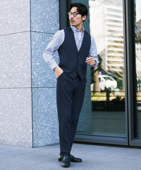 ボタンダウンブロードシャツ | メンズ 長袖 シャツ 洗える 洗濯機 ビジネス カジュアル シンプル 無地 ストライプ