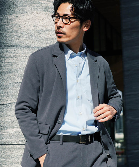 ボタンダウンブロードシャツ | メンズ 長袖 シャツ 洗える 洗濯機 ビジネス カジュアル シンプル 無地 ストライプ