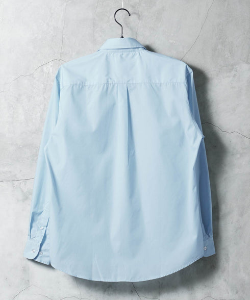 ボタンダウンブロードシャツ | メンズ 長袖 シャツ 洗える 洗濯機 ビジネス カジュアル シンプル 無地 ストライプ