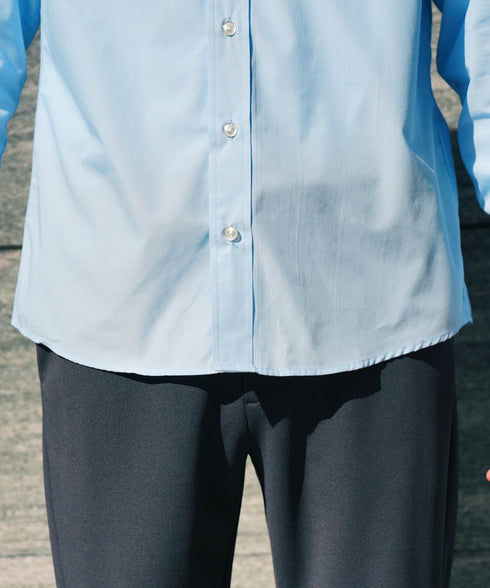 ボタンダウンブロードシャツ | メンズ 長袖 シャツ 洗える 洗濯機 ビジネス カジュアル シンプル 無地 ストライプ