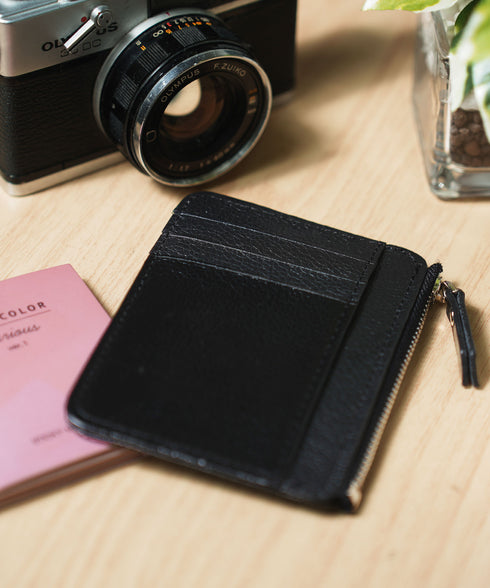 コンパクトウォレット PUレザー カード&コインケース │ ミニウォレット カードケース コインケース 小銭入れ 8枚収納 PUレザー コンパクト 軽量 耐久性 収納力 スマートウォレット メンズ レディース ユニセックス 旅行 サブウォレット シンプル