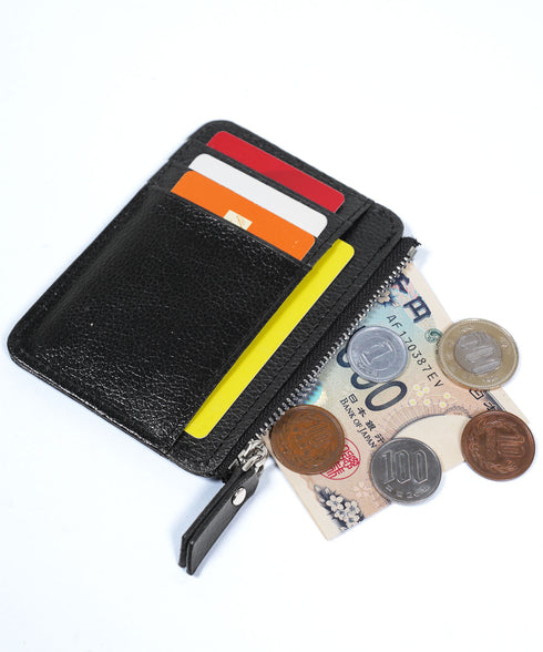 コンパクトウォレット PUレザー カード&コインケース │ ミニウォレット カードケース コインケース 小銭入れ 8枚収納 PUレザー コンパクト 軽量 耐久性 収納力 スマートウォレット メンズ レディース ユニセックス 旅行 サブウォレット シンプル