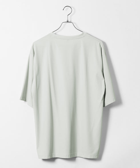 接触冷感Q-MAX0.3 鹿の子オーパーサイズTシャツ