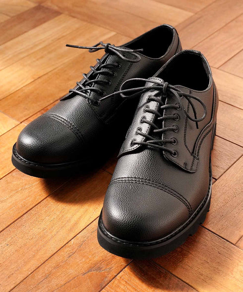 レースアップ ストレートチップシューズ│軽量 通学通勤 紐靴 軽い 疲れない 汚れない 黒 学生 30代 40代 合皮 革靴 ビジネスシューズ