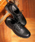 レースアップ ストレートチップシューズ│軽量 通学通勤 紐靴 軽い 疲れない 汚れない 黒 学生 30代 40代 合皮 革靴 ビジネスシューズ