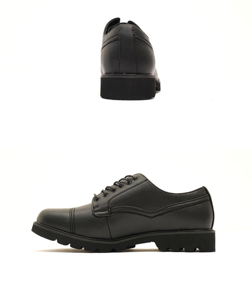 レースアップ ストレートチップシューズ│軽量 通学通勤 紐靴 軽い 疲れない 汚れない 黒 学生 30代 40代 合皮 革靴 ビジネスシューズ