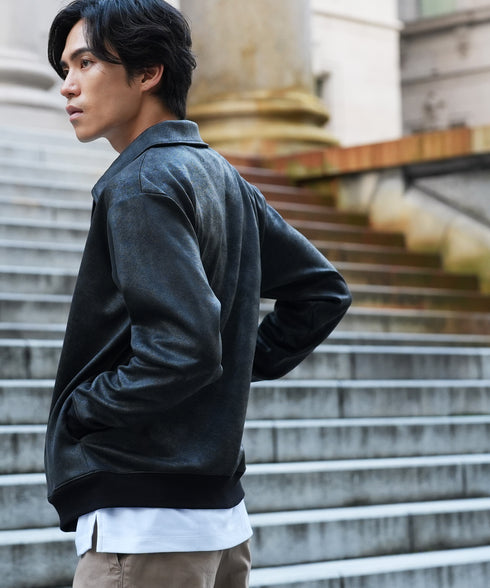 Bブラック(襟付ジャケットジャケットタイプ)model:YUYA 178cm 66kg Lsize