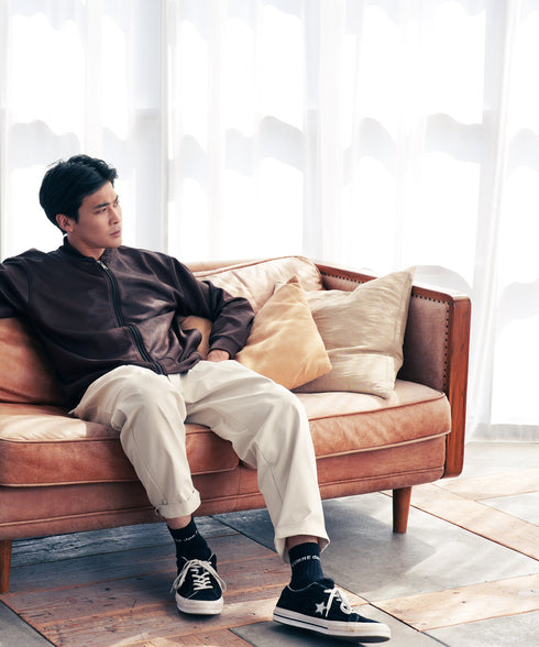 Aブラウン(トラックジャケットタイプ)model:RYO 183cm 71kg Lsize