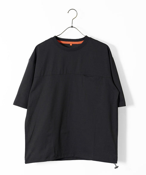 ワイドメッシュドローコードTシャツ【吸水速乾・接触冷感・遮熱・UV対策】