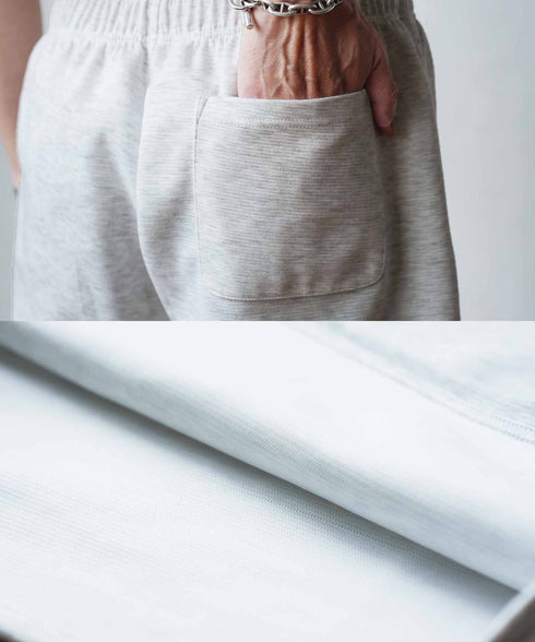 半袖裾ドローコードTシャツ+ショートパンツ サマーセットアップ | メンズ 上下セット 2点セット ドライタッチ ゆったり リラックス タウン リゾート ハーフパンツ イージーウエスト ブラック オートミール 夏服 春夏 20代 30代 40代