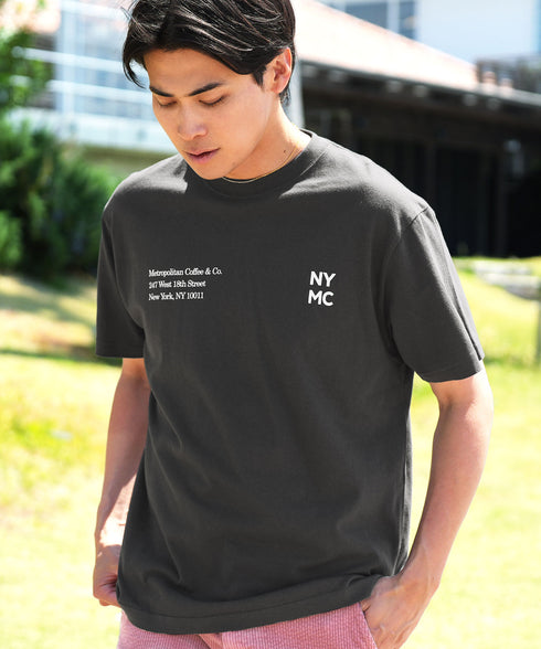 ベーシックコットンプリントTシャツ │流行 コットン100% 綿100% 都会的 ホワイト ブラック ブラウン グリーン 白 黒 カジュアル シンプル 大人 万能 古着風 春服 夏服 春夏 20代 30代 40代
