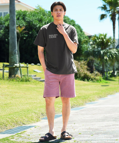 ベーシックコットンプリントTシャツ │流行 コットン100% 綿100% 都会的 ホワイト ブラック ブラウン グリーン 白 黒 カジュアル シンプル 大人 万能 古着風 春服 夏服 春夏 20代 30代 40代
