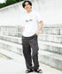 ベーシックコットンプリントTシャツ │流行 コットン100% 綿100% 都会的 ホワイト ブラック ブラウン グリーン 白 黒 カジュアル シンプル 大人 万能 古着風 春服 夏服 春夏 20代 30代 40代