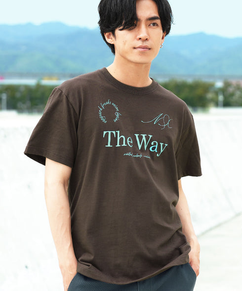 ベーシックコットンプリントTシャツ │流行 コットン100% 綿100% 都会的 ホワイト ブラック ブラウン グリーン 白 黒 カジュアル シンプル 大人 万能 古着風 春服 夏服 春夏 20代 30代 40代