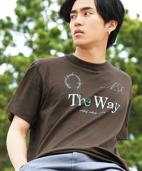 ベーシックコットンプリントTシャツ │流行 コットン100% 綿100% 都会的 ホワイト ブラック ブラウン グリーン 白 黒 カジュアル シンプル 大人 万能 古着風 春服 夏服 春夏 20代 30代 40代