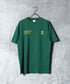 ベーシックコットンプリントTシャツ │流行 コットン100% 綿100% 都会的 ホワイト ブラック ブラウン グリーン 白 黒 カジュアル シンプル 大人 万能 古着風 春服 夏服 春夏 20代 30代 40代