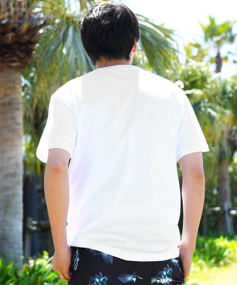 ベーシックコットンプリントTシャツ │流行 コットン100% 綿100% 都会的 ホワイト ブラック ブラウン グリーン 白 黒 カジュアル シンプル 大人 万能 古着風 春服 夏服 春夏 20代 30代 40代