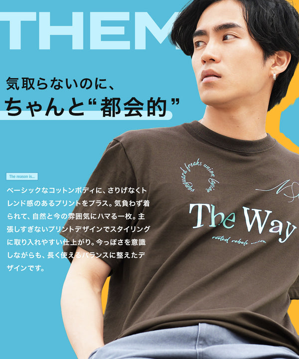 ベーシックコットンプリントTシャツ │流行 コットン100% 綿100% 都会的 ホワイト ブラック ブラウン グリーン 白 黒 カジュアル シンプル 大人 万能 古着風 春服 夏服 春夏 20代 30代 40代