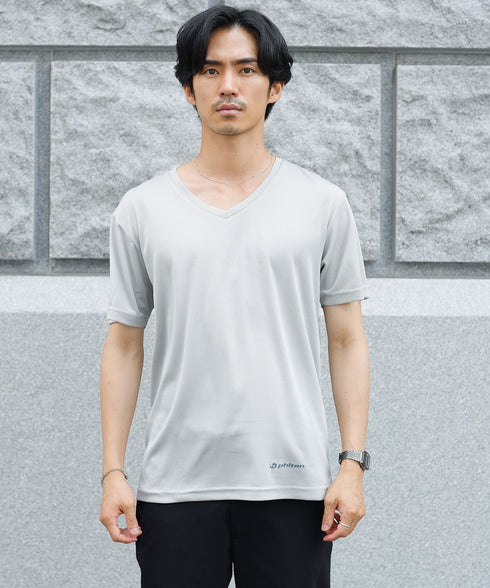 【ファイテンコラボ】マイクロメッシュVネックTシャツ