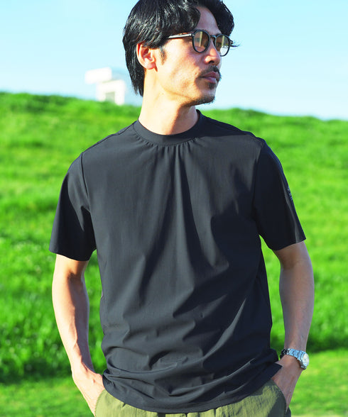 【南海部品コラボ】クールタッチライドTシャツ | メンズ 半袖Tシャツ 接触冷感 吸水速乾 UVカット 4WAYストレッチ リフレクター メッシュ 通気性 消臭 バイク ツーリング サイクリング ジョギング アウトドア 機能性 春夏