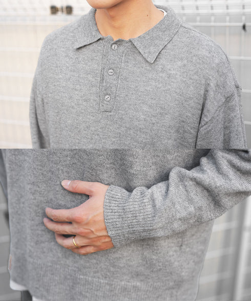 ニットポロ