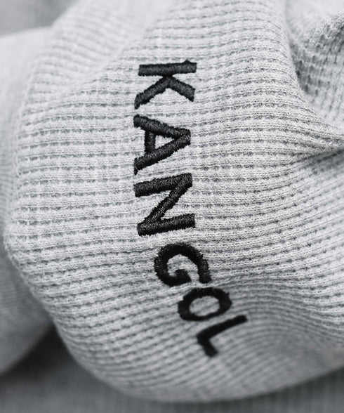 (10月上旬発送予定)KANGOL(カンゴール)KANGOLワッフルヘンリーネックロンT【先行予約1293】
