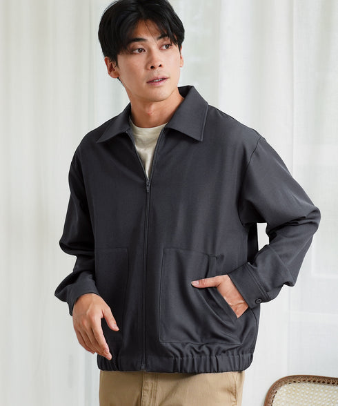 ショート丈ZIPブルゾン