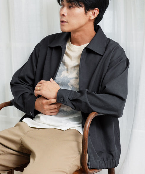 ショート丈ZIPブルゾン