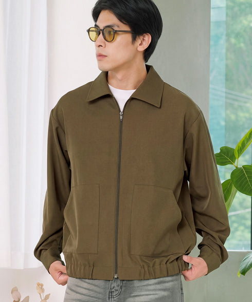 ショート丈ZIPブルゾン