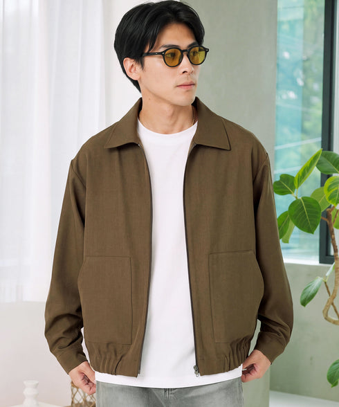 ショート丈ZIPブルゾン