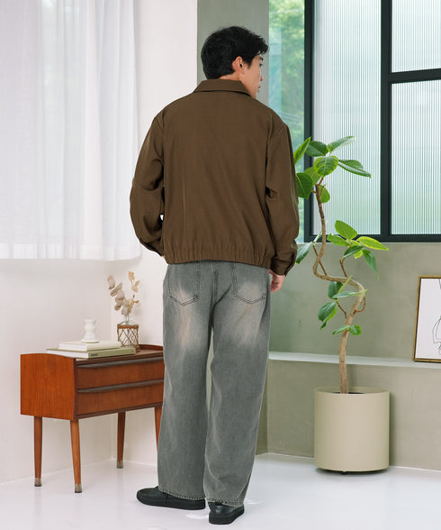ショート丈ZIPブルゾン