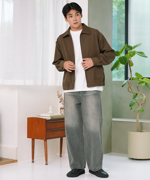ショート丈ZIPブルゾン