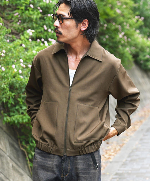 ショート丈ZIPブルゾン