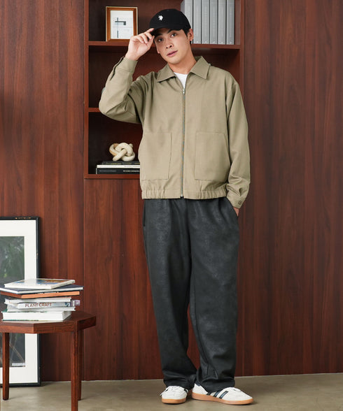 ショート丈ZIPブルゾン