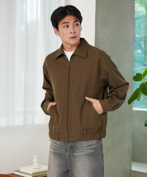 ショート丈ZIPブルゾン