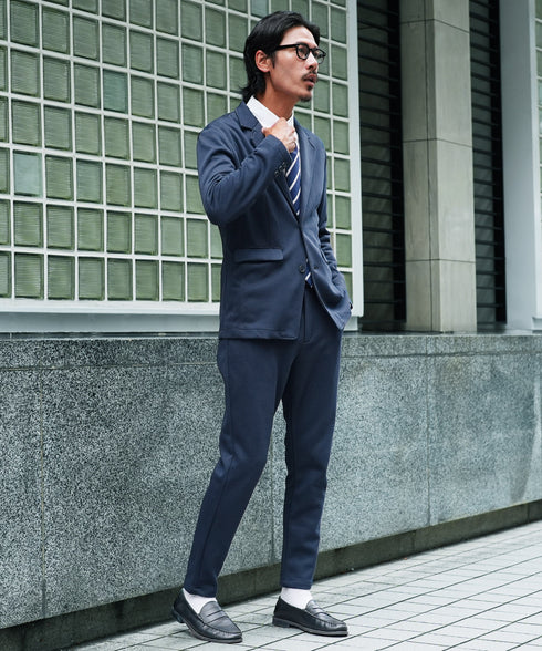 ネイビー(秋冬素材) MODEL GO 180cm 66kg Lサイズ