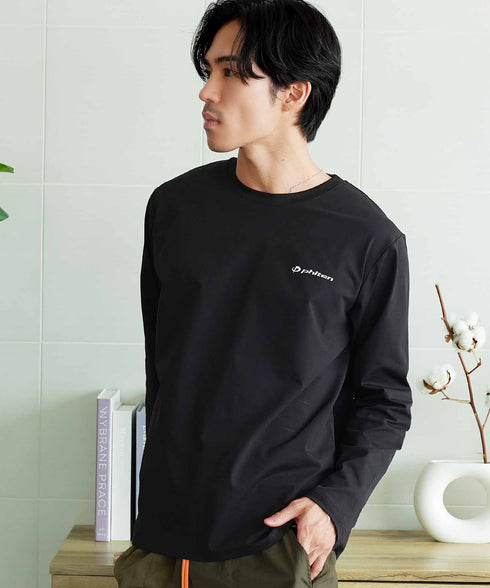 ファイテンドットメッシュクルーネックロンT | メンズ 半袖Tシャツ ファイテン アクアチタン 吸汗速乾 ドットメッシュ 通気性 4WAYストレッチ ドライタッチ 軽量 クルーネック ブラック グレー ネイビー 夏服 春夏 20代 30代 40代 (コピー)