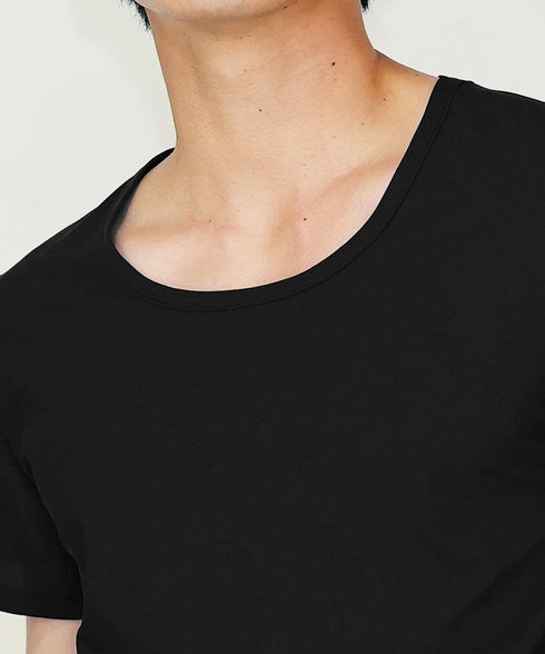 接触冷感UネックインナーTシャツ