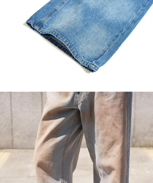 オイルドバギーデニムパンツ