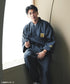 【着用モデル:183cm 71kg XLサイズ着用】【着用カラー:ネイビー】阪神タイガース作務衣 | 刺繍入りセットアップ 観戦・夏祭り・ルームウェアに
